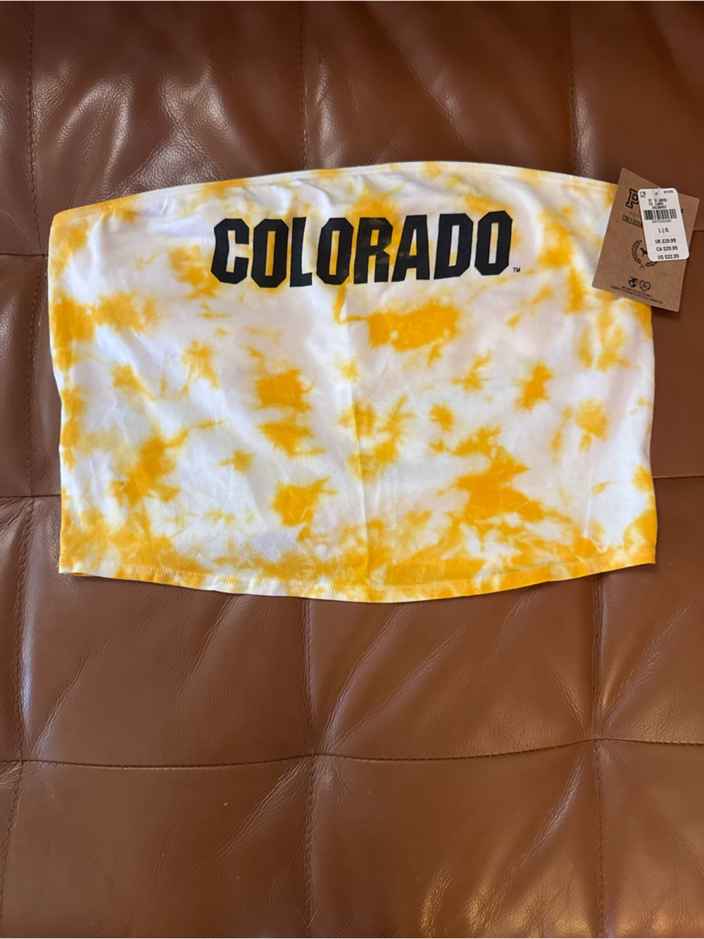 Victoria's Secret PINK Collegiate Collection - CU Boulder Sleeveless Tie-Dye